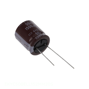 Condensateur Fabricant Channel CAP ALUM 1500UF 20% 50V RADIAL à travers trou 1500 uF EKYC500ELL152MM20S - Product Image 1