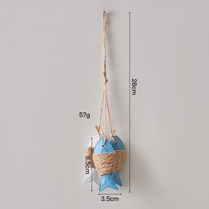 Nouvelle <span class=keywords><strong>Décoration</strong></span> <span class=keywords><strong>Murale</strong></span> <span class=keywords><strong>en</strong></span> <span class=keywords><strong>Bois</strong></span> <span class=keywords><strong>en</strong></span> Forme de Poisson, Ornement de Plage, <span class=keywords><strong>Décoration</strong></span> Intérieure pour <span class=keywords><strong>Salon</strong></span>, Style Côtier - Product Image 3
