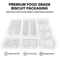Barquette en plastique jetable écologique pour gâteaux, emballage alimentaire de qualité pour boulangerie avec logo et épaisseur personnalisés