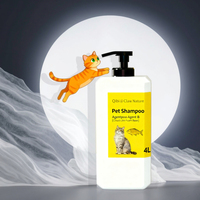 Kit de shampooing végétal pour animaux de compagnie, écologique, 3 étapes A B C, 4L, pour chiens, chats et lapins