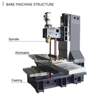 Centre d'usinage CNC de haute précision VMC650 pour le métal avec lit de coulée intégré