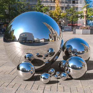 Sphère de jardin en acier inoxydable Art Déco, miroir sphérique, boule de visualisation, SS304, couleur et taille personnalisées, finition brillante pour - Product Image 5