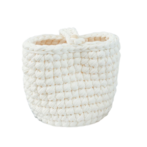 Nuohui coloré multifonctionnel Crochet bébé panier à langer 100% coton coloré tissé à la main panier pour bébé - Product Image 3