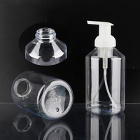 Bouteille de savon moussant pour les mains, flacon de mousse à raser, flacon pompe moussante, transparente, avec logo personnalisé, vide, 40-410 mm, 600 ml