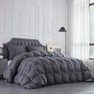 Couette surdimensionnée 120x120 grise en plumes d'oie et <span class=keywords><strong>duvet</strong></span> de plume d'oie moelleuse <span class=keywords><strong>extra</strong></span> <span class=keywords><strong>large</strong></span> pour une utilisation à l'hôtel pour la saison d'hiver - Product Image 2