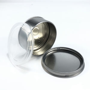 Latas de almacenamiento de impresión de pegatinas personalizadas HEMPACKA a granel con tapa de plástico - Product Image 1