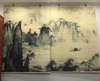 Pare-soleil chinois moderne en bambou pour ascenseur de porte Nouvelle décoration de plafond Isolation Rouleau Rideau Technique Plaine