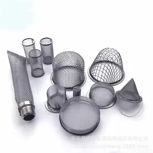Wire Mesh Filter Cap Dome Shape Wire Mesh Filter / Bowl Shape Wire Mesh Filter Strainer Customize Stainless Steel / Metal Square