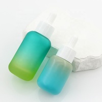 Flacon compte-gouttes vide en verre transparent pour huiles essentielles, avec pompe à bulbe en caoutchouc et bouchon à vis, 30ml 50ml 100ml 120ml, vente en gros pour sérum, usine OEM