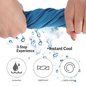 Serviette de sport en microfibre BLJ-001-ice de haute qualité, personnalisée, de marque OEM, avec logo personnalisé, séchage rapide, légère et respirante - Product Image 3