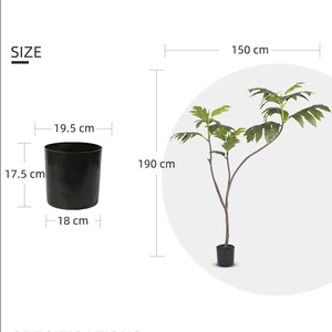 Faux <span class=keywords><strong>arbre</strong></span> 190cm <span class=keywords><strong>arbre</strong></span> <span class=keywords><strong>à</strong></span> <span class=keywords><strong>pain</strong></span> artificiel réaliste faux <span class=keywords><strong>arbre</strong></span> en pot pour la décoration intérieure d'hôtel - Product Image 6