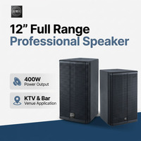 Haut-parleur portable professionnel Pro Audio AD-12 400W RMS, son 12 pouces, passif, avec port arrière pour KTV et bars
