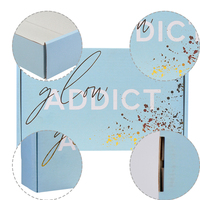 Boîte de vêtements en papier ondulé, boîte cadeau, papier aluminium réutilisable