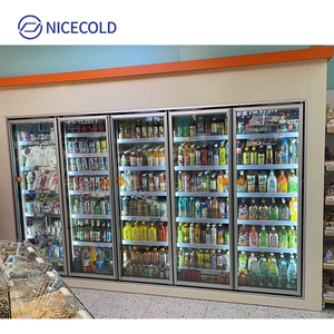 7 cửa đi bộ mát kính phía trước đi bộ Tủ đông hiển thị phòng lạnh cho siêu thị - Product Image 6