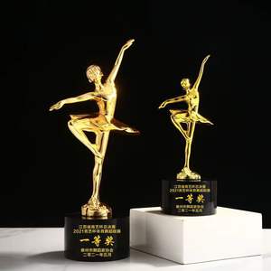 Trofeos <span class=keywords><strong>de</strong></span> Resina Personalizados con Cristal K9 Dorado para Escuela, Universidad, <span class=keywords><strong>Ballet</strong></span>, Competencia, Danza, Placa <span class=keywords><strong>de</strong></span> Trofeo - Product Image 4