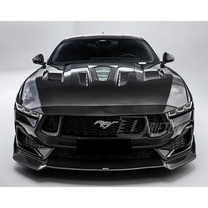 Capot en fibre de carbone style CMST ClearView, tissage 3K/6K/12K, protection UV, pour Ford Mustang Gen7 S650 2024 et suivants - Product Image 2