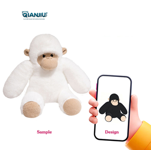 Bán Buôn Tùy Chỉnh Mô Phỏng Đen Gorilla Sang Trọng Đồ Chơi Nhồi Bông Chuối Khỉ Ngủ Gối - Product Image 1