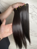 Cheveux humains vietnamiens bruts non traités, lisses comme des baguettes, provenant d'un seul donneur, cuticules alignées, fournisseur en gros