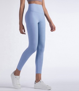 Leggings d'entraînement sans couture ensemble vêtements de sport de yoga taille haute pour femmes Leggings croisés à la taille - Product Image 5