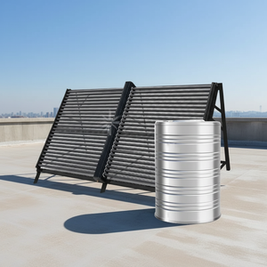 Collecteur solaire à tubes évacués Sinospring à économie d'énergie pour hôtels et immeubles de bureaux, retour sur investissement rapide, collecteur solaire à tubes évacués J - Product Image 5