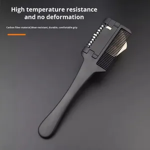 Commercio all'ingrosso ionico doppio lato in plastica <span class=keywords><strong>pettine</strong></span> per <span class=keywords><strong>capelli</strong></span> moda per la casa coltello per diradare i <span class=keywords><strong>capelli</strong></span> strumento di fornitura dei prezzi di fabbrica - Product Image 6