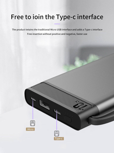 18w Pd tipo-c <span class=keywords><strong>12v</strong></span> uscita cassa in alluminio <span class=keywords><strong>Power</strong></span> <span class=keywords><strong>Bank</strong></span> 10000 Mah - Product Image 6