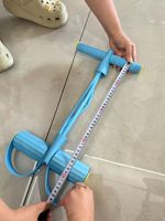 Banda de Resistencia con Pedales y Asas de Espuma Suave para Entrenamiento de Cuerpo Completo, Entrenamiento Muscular, Estiramiento y Ejercicio en Casa