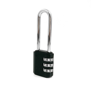 Candado de combinación de 3 dígitos de aleación de zinc con vástago largo para bolsos, regalos y uso comercial - Product Image 3