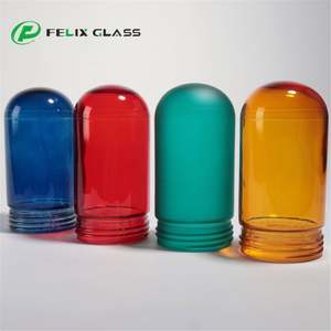 Lámpara Colgante de Cristal Fundido en Forma de Domo, Fabricante OEM, Colores Rojo, Verde y Naranja Personalizados, Pantalla LED Soplada, Regulable - Product Image 1