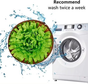 Alfombra de olfateo para perros, juego de comida, rompecabezas, alfombra de trabajo olfativo, patrón sólido, ecológica, transpirable y sostenible - Product Image 5