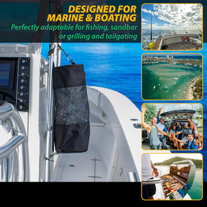 Fábrica personalizar logotipo personalizado pesca malla transpirable marino portátil bote de basura bolsa de basura reutilizable - Product Image 5