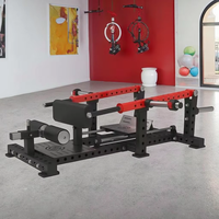 REYK Appareil de fitness commercial en acier, mini-plateforme de musculation à ciseaux, à charge libre, sécurisé, pour l'entraînement des jambes en salle de sport