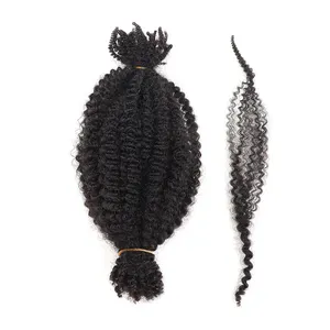 VAST Pre Fluffed Kinky Curly Braiding Hair Pre-Separated Springy Afro Twist Crochet Hair for Locs Hair Extensions