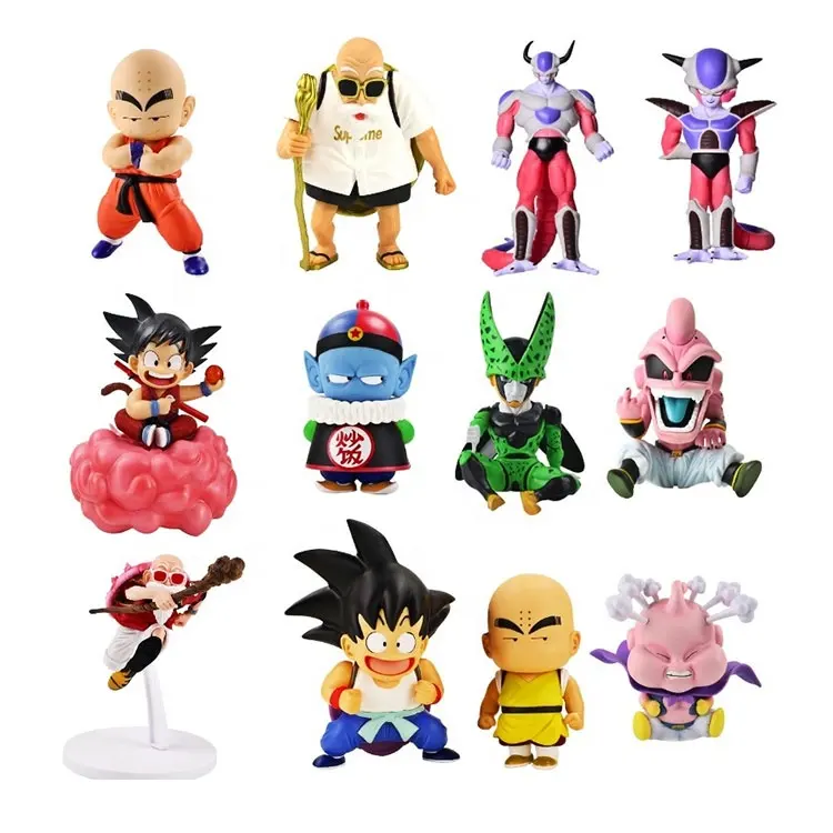 Figura de Anime de BDZ, modelo de muñeco de vinilo, versión Q, Goku, Kuririn, Master Roshi, célula de freezer, decoración, regalo de cumpleaños