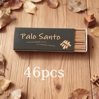 Bâtons d'encens en bois sacré Palo Santo 12 cm 46 pièces Parfum riche pour la purification, la guérison et l'usage spirituel
