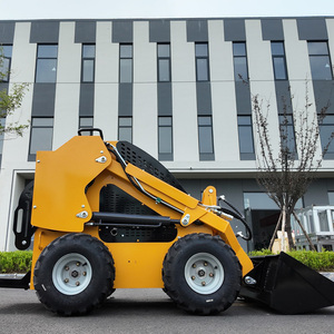 Free Shipping Factory Sale <b>Stand</b> Behind Skidsteer With <b>Engine</b> Skid Steer Mini Loader With Snow Blower Bucket - Product Image 3