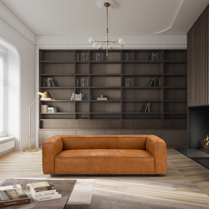 Sofá Moderno en Forma <span class=keywords><strong>de</strong></span> I Tapizado, Suave y Cómodo, Sofá <span class=keywords><strong>de</strong></span> Cuero <span class=keywords><strong>de</strong></span> 3 Plazas, Entrega Rápida para Sala <span class=keywords><strong>de</strong></span> Estar, Chaise Longue - Product Image 4