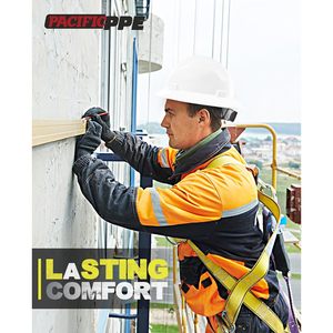 Casque de sécurité PACIFIC PPE à visière intégrale, blanc, type V, suspension à 4 points à cliquet, certifié OSHA, ANSI Z89, pour la construction - Product Image 5