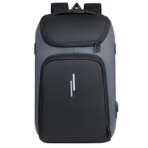 时尚防水膜方便黑色商务休闲大容量多功能背包电脑包