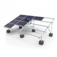 Système de fixation de panneaux solaires en acier HDG certifié CE, installation facile, pour toit plat, base en bloc de béton, durée de vie 25 ans