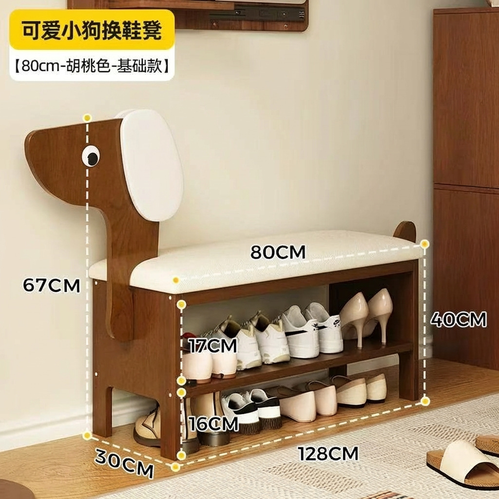 Cuir griffé pour chat couleur noyer - taille standard 80 cm