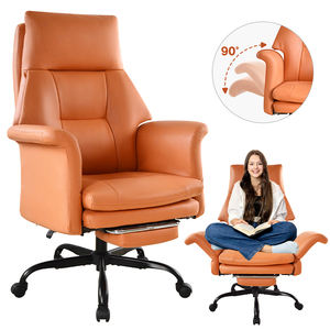 Neuankömmling Großer und großer PU-Leders itz Ergonomischer Lehnstuhl Executive Cross Legged <span class=keywords><strong>Office</strong></span> <span class=keywords><strong>Chair</strong></span> mit Cabrio-Armlehne - Product Image 1