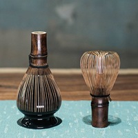 Fouet à matcha artisanal en bambou violet, fouet à matcha traditionnel de la dynastie Song, Chasen, outil pour le thé vert matcha