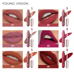Ventes directes du fabricant 6 pièces/ensemble de rouges à lèvres en velours mat imperméable à l'eau liquide faites votre propre logo - Product Image 5