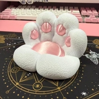 Support de bureau multifonctionnel écologique en forme de patte de chat sculptée, mignon et créatif, pour téléphone portable et tablette, idéal pour la maison, le bureau, la rentrée scolaire et le Nouvel An