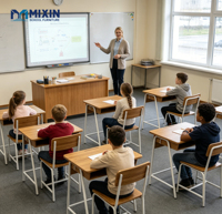 Meubles d'école pour enfants personnalisables, bureau et chaise, grand bureau, tables et chaises pour étudiants, salle de classe individuelle, durable