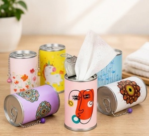 Fabricant en Chine – Lingettes humides miniatures en carton, lingettes nettoyantes pour soins de la peau avec porte-clés - Product Image 2