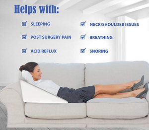 Oreiller d'élévation du dos et des jambes en mousse de conception la plus récente avec 2 oreillers d'élection assis séparés - Product Image 5