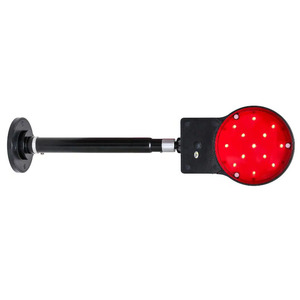 Feux de signalisation ferroviaire clignotants, affichage LED rouge, cadre en acier, IP65, alimentation externe, produit d'avertissement de circulation - Product Image 5
