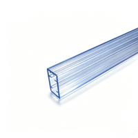 Tube d'emballage en PVC transparent, tube de transport en plastique extrudé pour connecteur électronique, taille personnalisée disponible